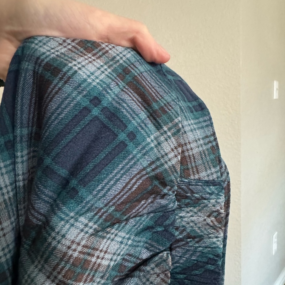 Like New wild fable Blue Plaid Button-Front Maxi Skirt - Picture 4 of 5
